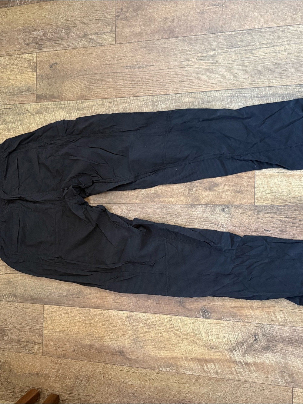 Lululemon Men's Black Cargo Pants with Stretch Mobility